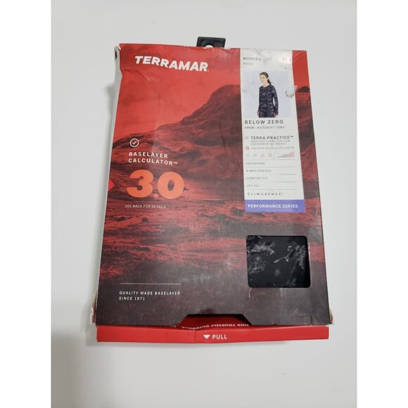 Terramar Below Zero Scoop-Neck Long-Sleeve Base-Layer Shirt - Movement Camo -‎ M - Picture 2 of 7